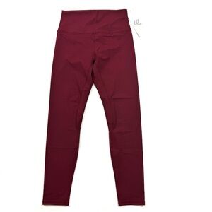 New Strong Physiquez Dream Leggings Size Large Maroon 27 Inseam